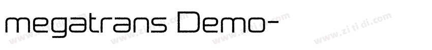 megatrans Demo字体转换